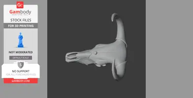 Banteng Skull - Skull Replica STL