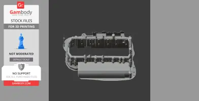 3D model of Albi Cathedral's floor plan for 3D printing, showcasing detailed architectural elements.