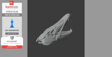 Barracuda Skull - Skull Replica STL