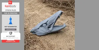 Barracuda Skull - Skull Replica STL