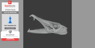 Barracuda Skull - Skull Replica STL