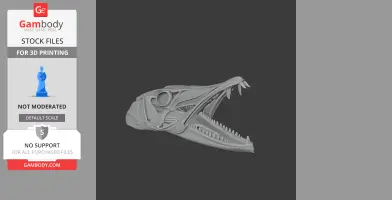 Barracuda Skull - Skull Replica STL