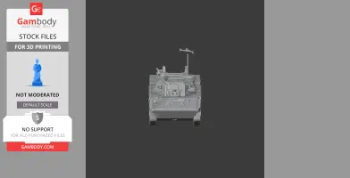 Front view of a detailed 3D tank model designed for 3D printing.