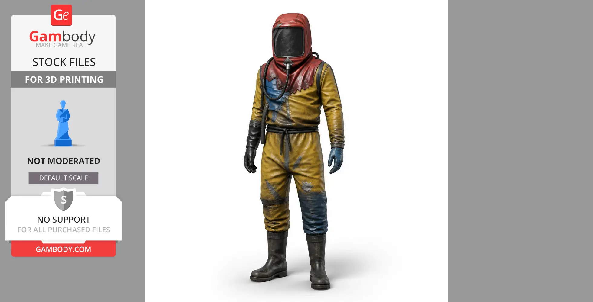 Air Drop - Rust Figurine - Character Figure STL