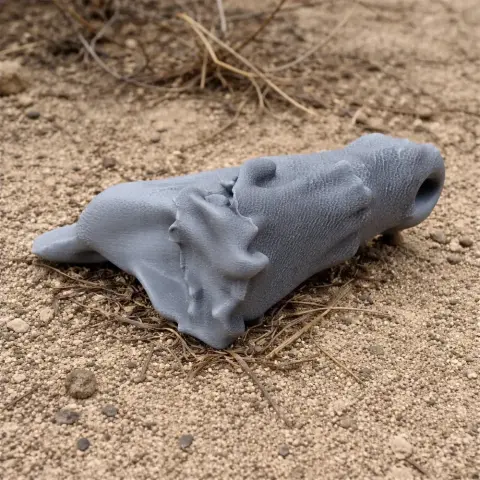Baru (fossil crocodilian) Skull - Skull Replica STL