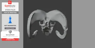 Bighorn Sheep Skull - Skull Replica STL