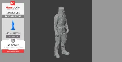 AK-47 - Rust Figurine - Character Figure STL