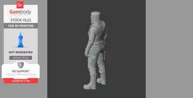 AK-47 - Rust Figurine - Character Figure STL
