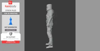 AK-47 - Rust Figurine - Character Figure STL