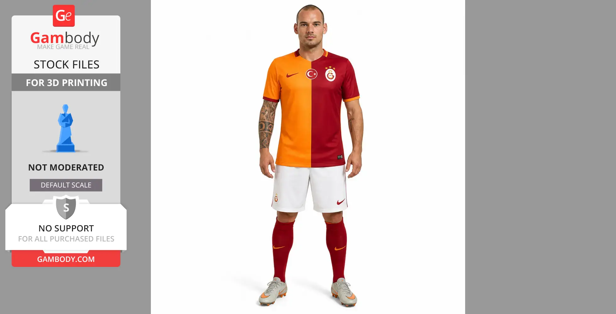 Wesley Sneijder Figurine - STL 3D Print