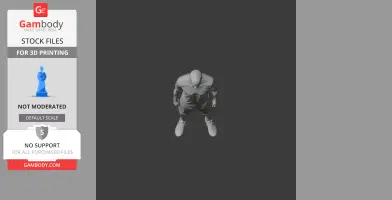 A grayscale 3D figurine of a soccer player viewed from above.