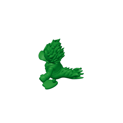 Donald Duck Ghost Rider Ring Figure.3mf