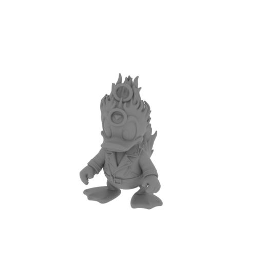 Donald Duck Ghost Rider Ring Figure.stl