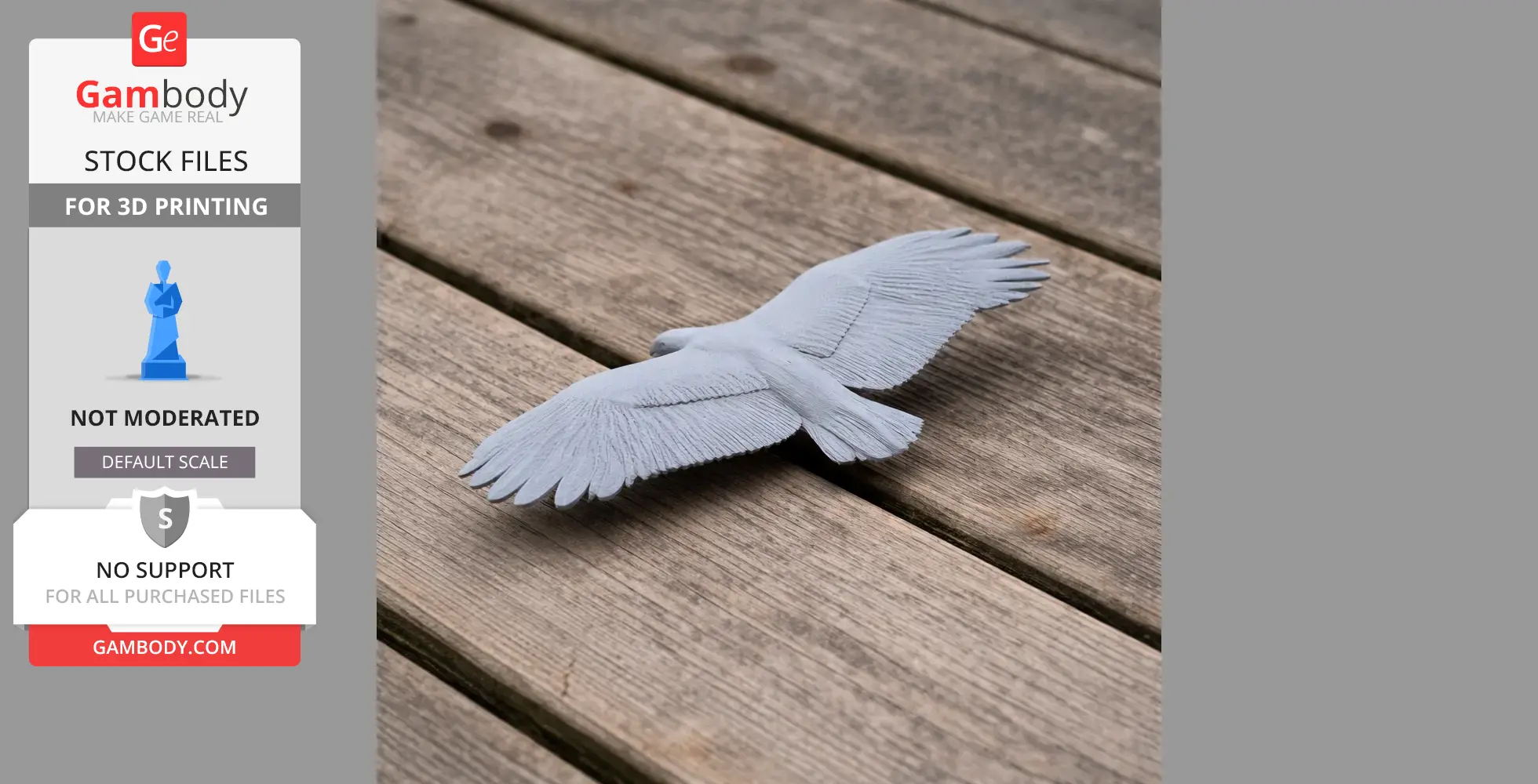 Griffon Vulture - Prehistoric Animal STL