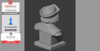 Christopher Columbus Bust - Historical Warrior STL