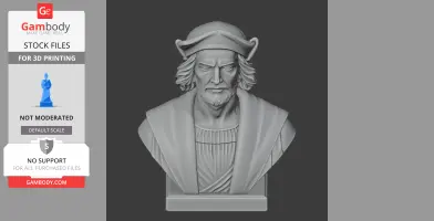 Christopher Columbus Bust - Historical Warrior STL