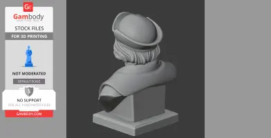 Christopher Columbus Bust - Historical Warrior STL