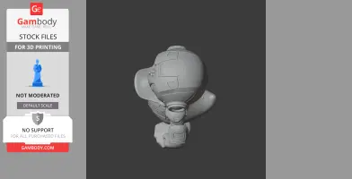 Donald Duck Iron Man Ring Figure - Mashup Figure STL