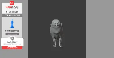 Hen Harrier - Prehistoric Animal STL