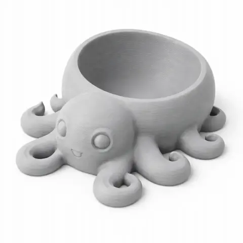 Octopus Bowl - Animal Wall Hook STL