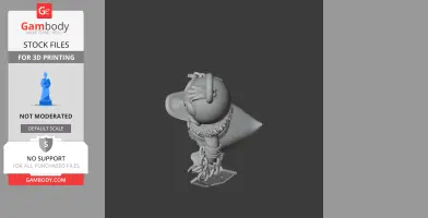 Donald Duck Kratos Ring Figure - Mashup Figure STL