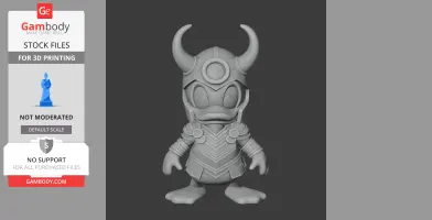 Donald Duck Loki Ring Figure - Mashup Figure STL
