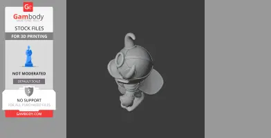 Donald Duck Loki Ring Figure - Mashup Figure STL