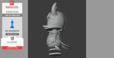 Donald Duck Loki Ring Figure - Mashup Figure STL
