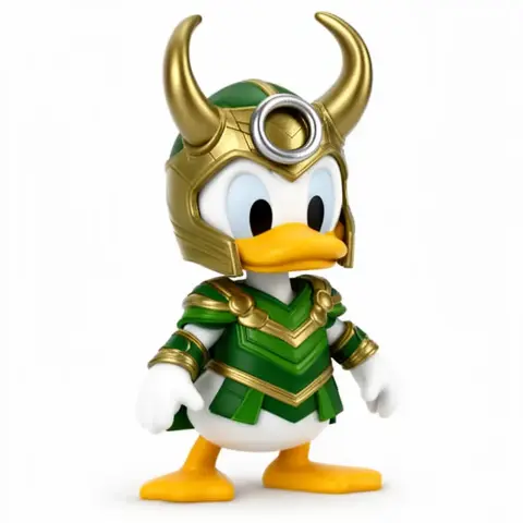 Donald Duck Loki Ring Figure - Mashup Figure STL