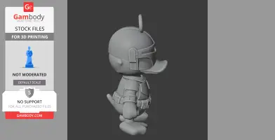 Donald Duck Mandalorian Ring Figure - Mashup Figure STL