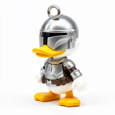 Donald Duck Mandalorian Ring Figure - Mashup Figure STL