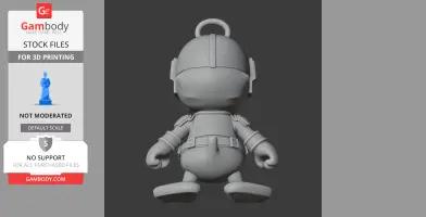 Donald Duck Mandalorian Ring Figure - Mashup Figure STL