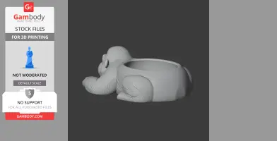 Orangutan Bowl - Animal Wall Hook STL