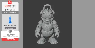 Donald Duck Megatron Ring Figure - Mashup Figure STL