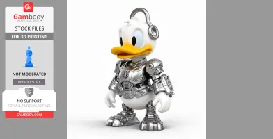 Donald Duck Megatron Ring Figure - Mashup Figure STL