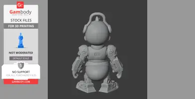 Donald Duck Megatron Ring Figure - Mashup Figure STL