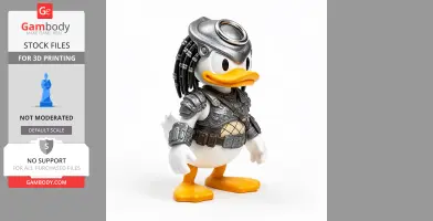 Donald Duck Predator Ring Figure - Mashup Figure STL