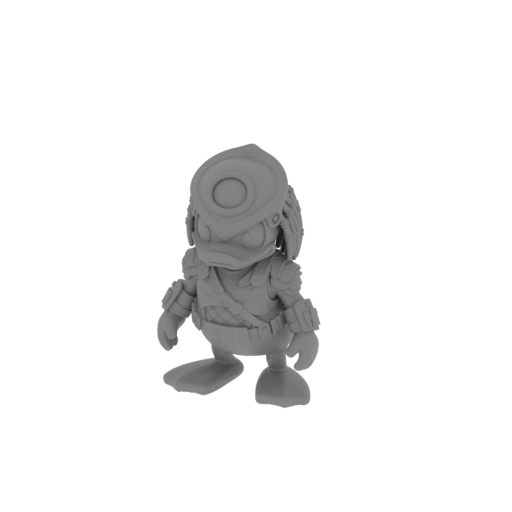 Donald Duck Predator Ring Figure.stl