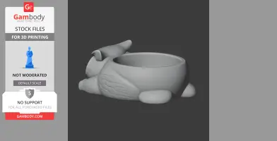 Owl Bowl - Animal Wall Hook STL