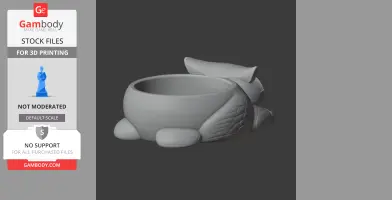Owl Bowl - Animal Wall Hook STL