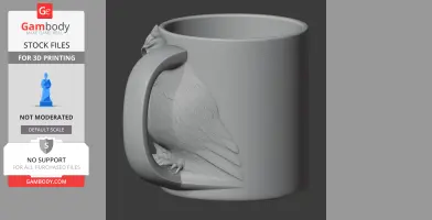 Owl Mug - Animal Wall Hook STL