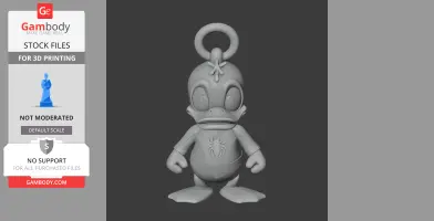 Donald Duck Spider-Man Ring Figure - Mashup Figure STL