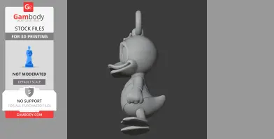 Donald Duck Spider-Man Ring Figure - Mashup Figure STL