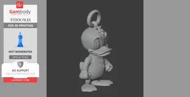 Donald Duck Spider-Man Ring Figure - Mashup Figure STL
