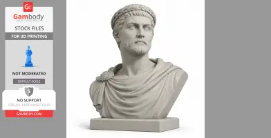 Constantine the Great Bust - Historical Warrior STL