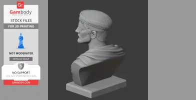 Constantine the Great Bust - Historical Warrior STL