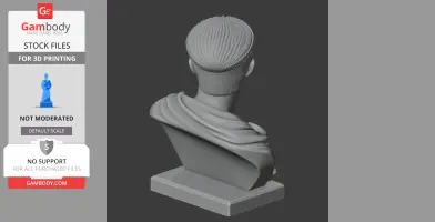 Constantine the Great Bust - Historical Warrior STL