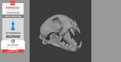 Bobcat Skull - Skull Replica STL