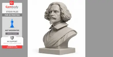 Diego Velazquez Bust - Historical Warrior STL