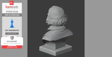 Diego Velazquez Bust - Historical Warrior STL